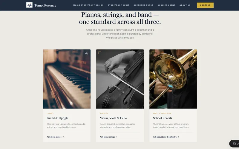 Editorial storefront style preview