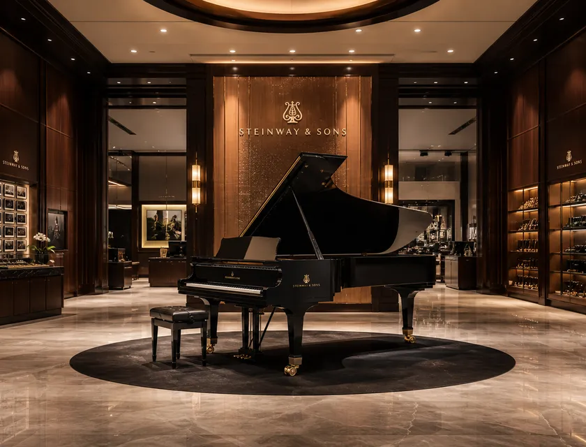 Pianos on the main floor at Hartwell & Sons
